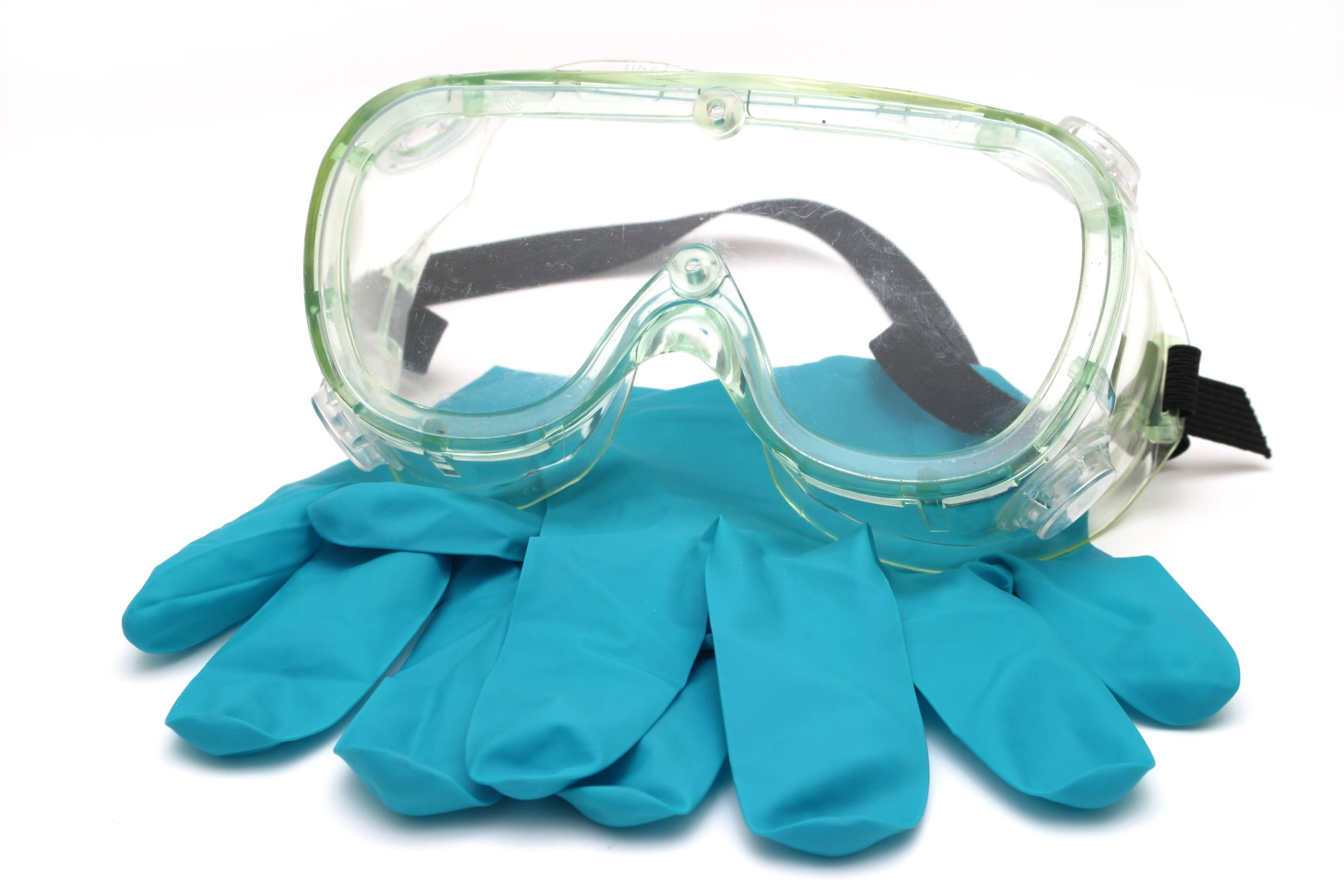Wearing Lab Safety Goggles