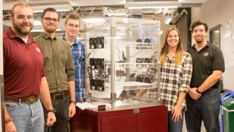 The NASA team in MEEN 402 have been working since January to develop a clothes dryer prototype that will work in space.