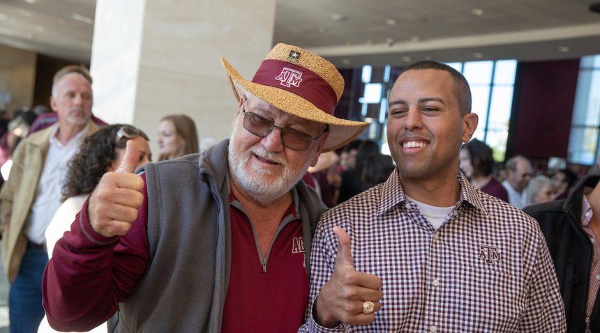 Hundreds of Texas A&M students gathered at the Clayton W. Williams, Jr. Alumni Center Nov. 2 to receive their Aggie Rings. (Mark Guerrero/Texas A&M Marketing & Communications)