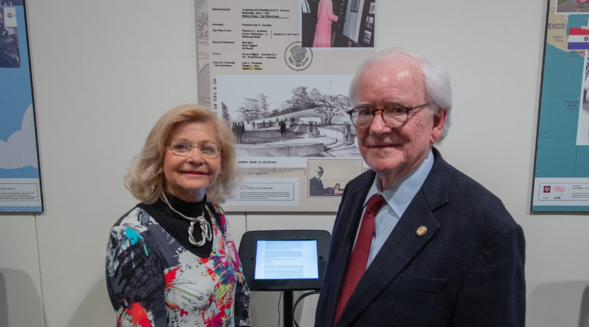 The StoryCorps at Texas A&M exhibit opened Tuesday with a reception at J. Wayne Stark Galleries.