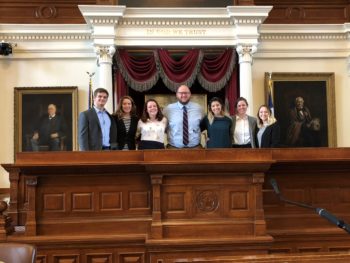 Bush School students at the Texas Capitol.