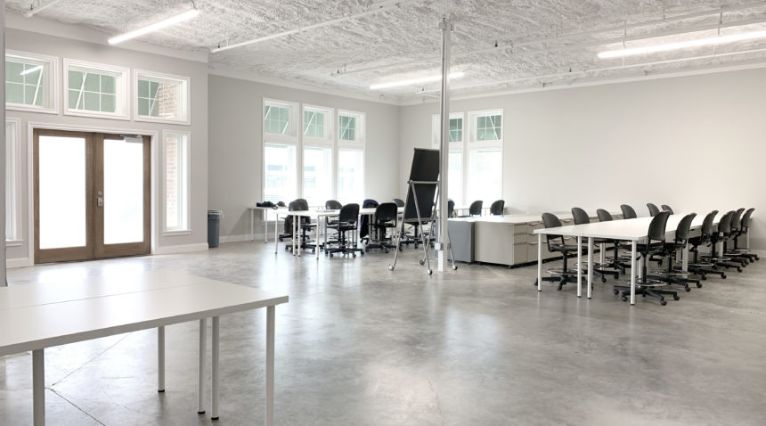 COA North features flexible classroom, studio and exhibit space in Downtown Bryan.