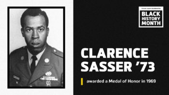 Black History Month Banner - Awarded a Medal of Honor in 1969