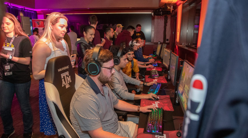 Open gaming at the Texas A&M [Power] House during SXSW.