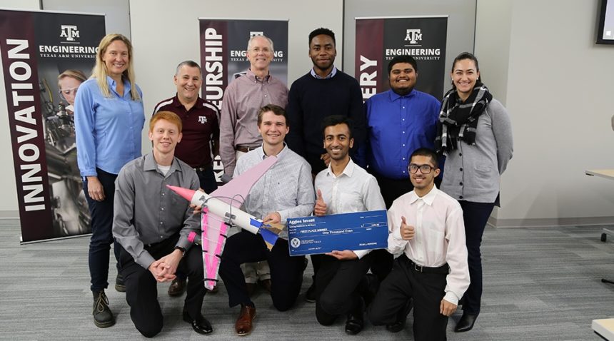Team Hail No, the winners of the first round Texas A&M University competition.