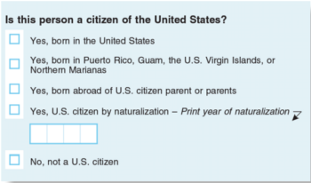 The proposed citizenship question.