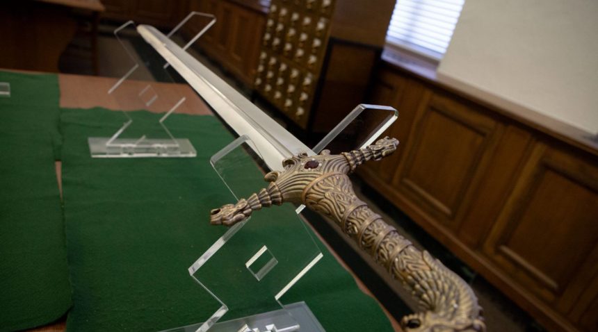 A replica of Brienne's sword 
