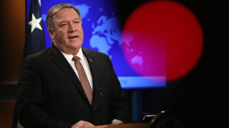 U.S. Secretary of State Mike Pompeo answers questions at the U.S. State Department March 15, 2019 in Washington, DC.