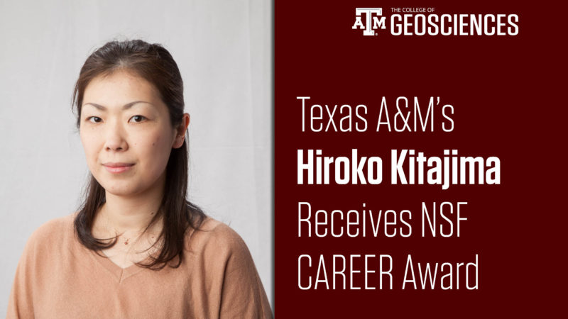 Dr. Hiroko Kitajima, recipient of the National Science Foundatsion's CAREER Award.
