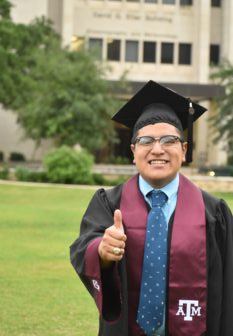 Joseph Trujillo graduated with degrees in meteorology and Spanish this May.