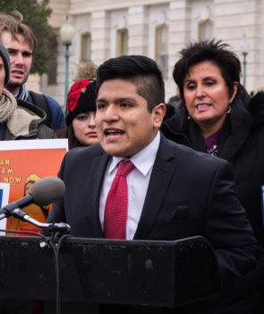 Trujillo speaking in Washington D.C. in January 2018.
