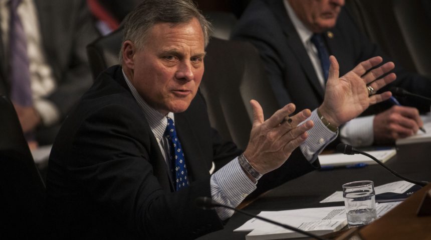 Chairman Richard Burr (R-NC) speaks during the Senate (Select) Intelligence Committee hearing at the Hart Senate Building on February 9, 2016 in Washington, D.C.