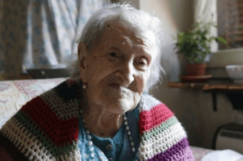 Emma Morano at age 117.