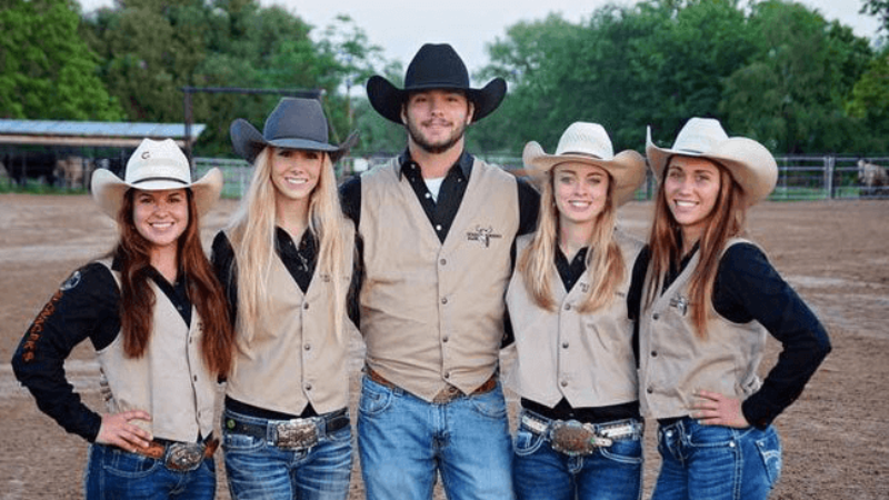 Left to right: Hailey Kinsel, McKenna Brown, Cade Goodman, Jimmie Smith and Miranda Mitchell.