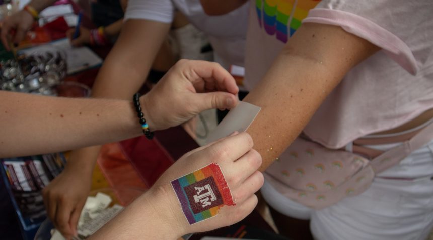 The Gay, Lesbian, Bisexual, and Transgender (GLBT) Resource Center, the Aggie Pride: LGBTQ & Ally Former Students Network, Aggie Allies, Transcend, and LGBTQ Aggies co-hosted a booth at the festival.