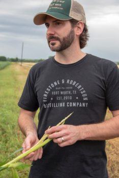 Rob Arnold, head distiller at Firestone & Robertson Distillery in Fort Worth and doctoral student in Dr. Seth Murray’s corn breeding program at Texas A&M.