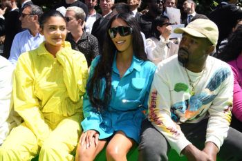 Kylie Jenner, Kim Kardashian and Kanye West 
