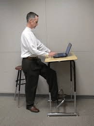 Mark benden at standing desk
