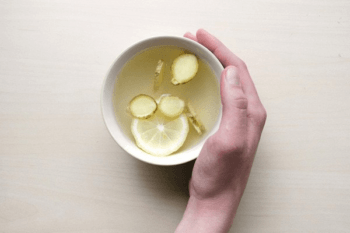 tea - lemon - water