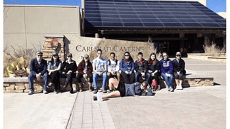 students- Carlsbad caverns - spring break