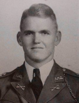 Portrait of Maj. Harvey Storms as a cadet at Texas A&M