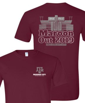maroon out t shirt
