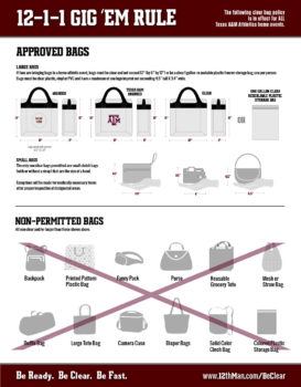 Clear bag rule graphic