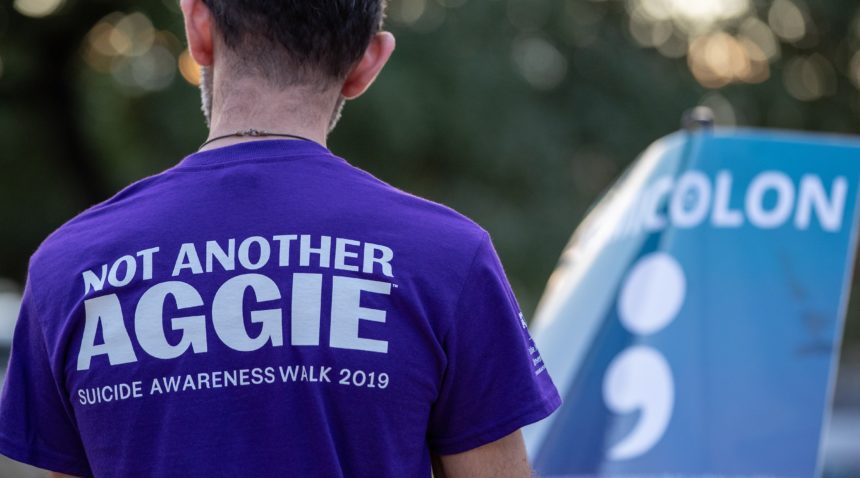 T shirt at 2019 ‘Not Another Aggie’ Suicide Awareness Walk