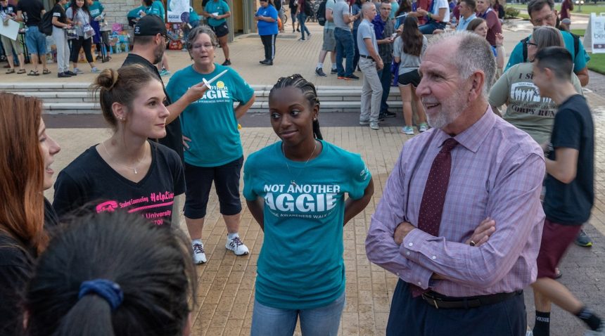 President Young at 2019 ‘Not Another Aggie’ Suicide Awareness Walk