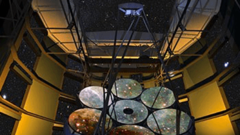 Artist’s rendering of the Giant Magellan Telescope.