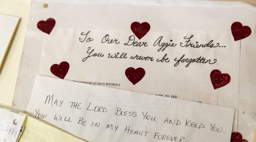 Letters and notes written for Bonfire victims