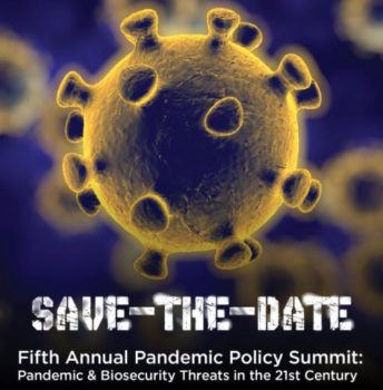 save the date graphic for pandemic policy summit