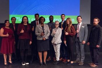 Texas A&M’s 2019 3MT finalists join Dr. Karen Butler-Purry, Associate Provost for Graduate and Professional Studies