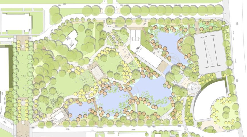 conceptual plan for aggie park