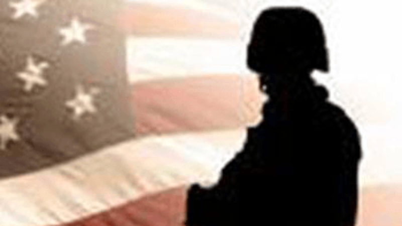 american soldier silhouette