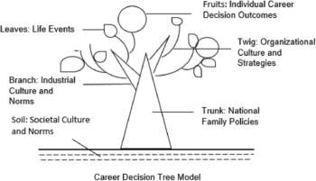 graphic of a decision tree related to career decisions