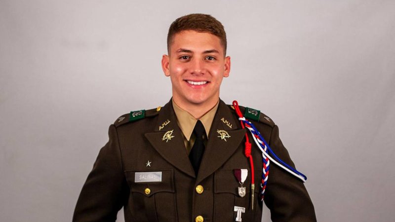 a photo of Memo Salinas in his Corps uniform