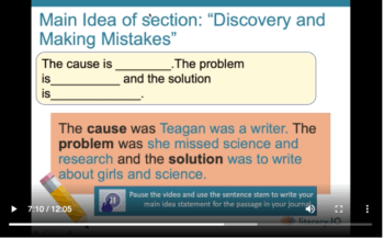 screenshot of online teaching video
