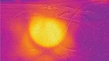 image of nanosheet exposed to infrared light