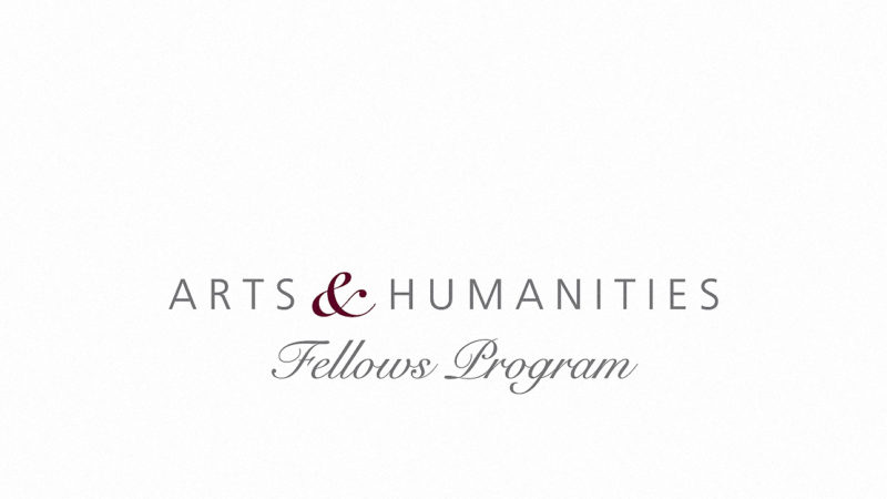 a logo that reads Arts & Humanities Fellows Program