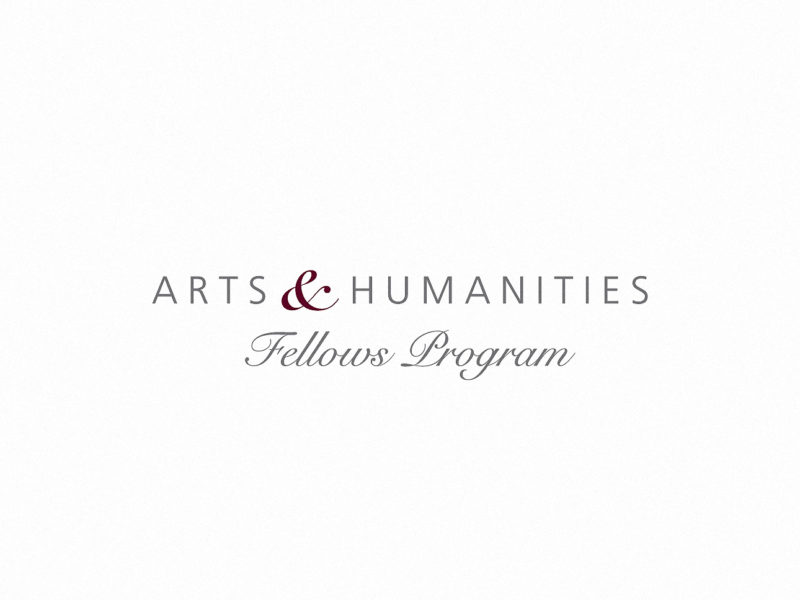 a logo that reads Arts & Humanities Fellows Program