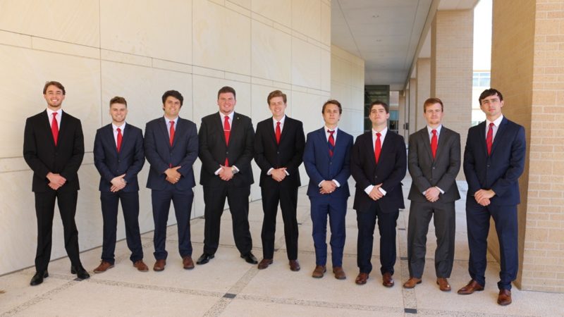 a photo of the members of the 2019-20 Texas A&M Interfraternity Council