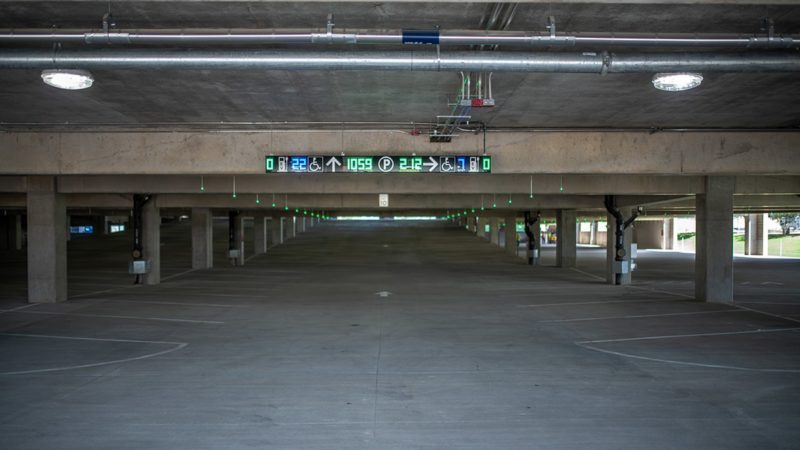 a photo of the inside of the Polo Road garage