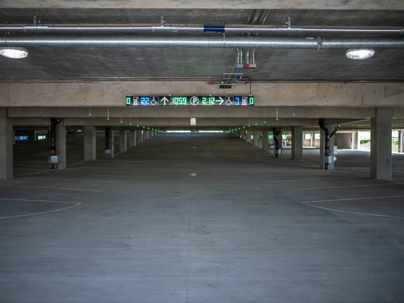 a photo of the inside of the Polo Road garage
