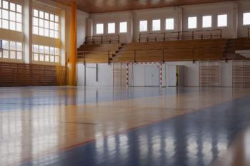 empty school gymnasium