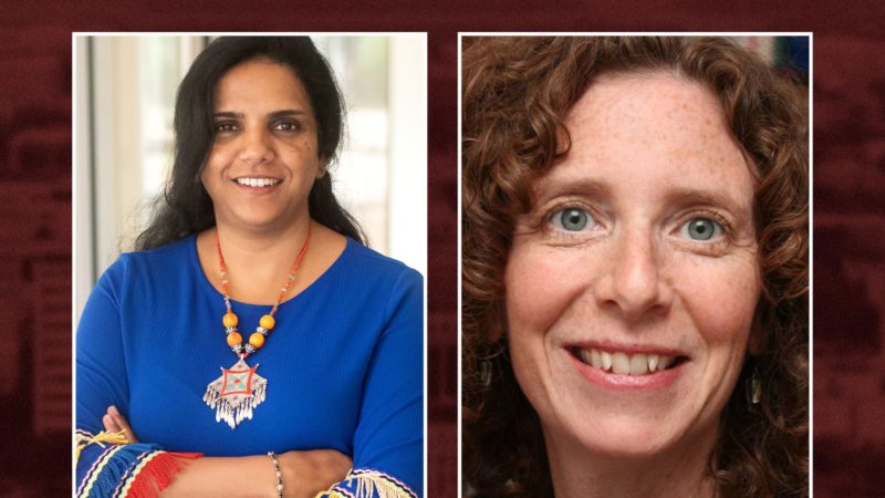 side by side photos of Asha Rao and Claire Katz