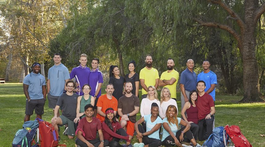a group photo of The Amazing Race season 32 contestants