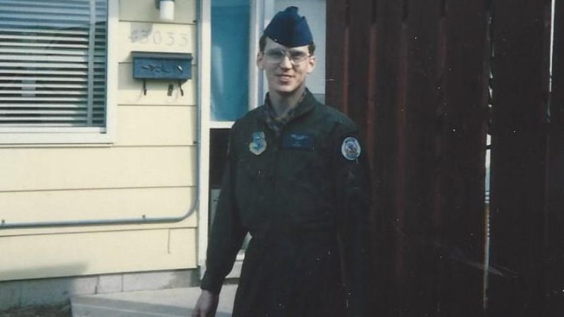 a photo of Lance Decker in his Air Force uniform