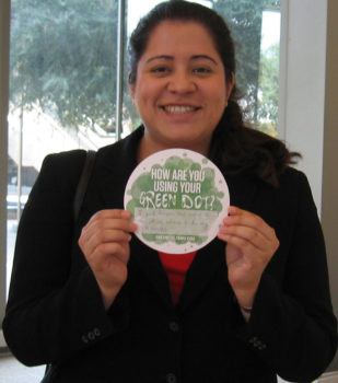 a photo of Green Dot facilitator Kaysey Aguilar