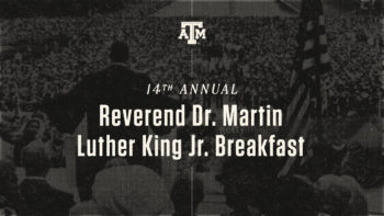 a graphic that reads 14th Annual Reverend Dr. Martin Luther King Jr. Breakfast
